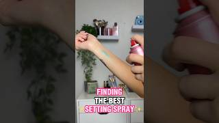 Finding The Best Setting Spray 👀 #makeup #makeupshorts #shortsvideo #settingspray #nyxcosmetics