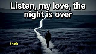 Listen, my love, the night is over