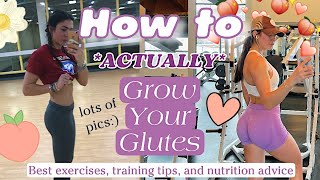 HOW TO *ACTUALLY* GROW YOUR GLUTES with Weights (from a CPT) 10 REAL training & nutrition tips!