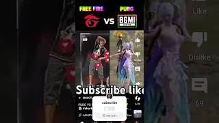 Free fire vs pubg # #yarakeshoukhnamarefreefire video vrel 😍