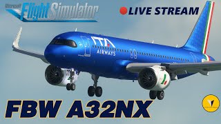 FBW A32NX Live | ITA AIRWAYS VA | LIRF - LIEE | MSFS