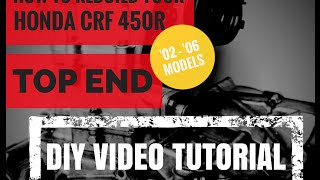 Honda CRF 450 Top End Rebuild How To Video Cylinder and Piston Replacement