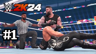 WWE 2K24  Career MyRise - Undisputed Playthrough || Part 1 - An Iconic Beginning || Xbox Series S ||