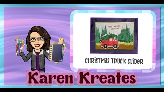 Pink and Main Christmas truck card