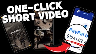 【One-click short video】: How to earn passive income with one-click short video ( $6000 /M)