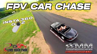 FPV Car Chase @ Lime Rock Park, CT - Insta360 Go2 FPV Footage - Modified Machines