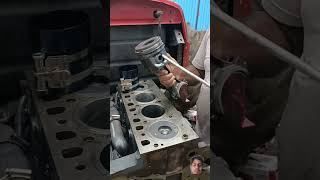 engine Pistons fitting # #automobile #mechanic #engineering #mechanical #machine #engine