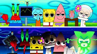 Incredibox Sprunki VS All SpongeBob Versions | Horror Vs Norman All Characters Comparison