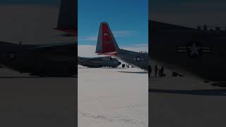 Picking up passengers on an ice sheet