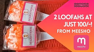 2 Handle Loofahs at just 100/-!! 😱 | Meesho Shopping