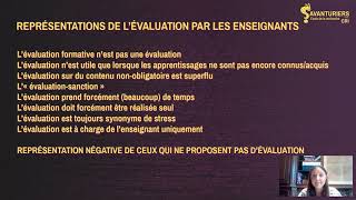 Évaluer en temps de pandémie - Les représentations de l'évaluation par les enseignants