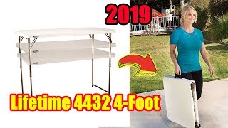 ▶️  Best Adjustable Folding Table | Lifetime 4432 4-Foot