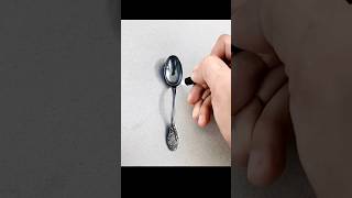 Hyper-Realistic Spoon Drawing: Watch Me Bring It To Life #shorts