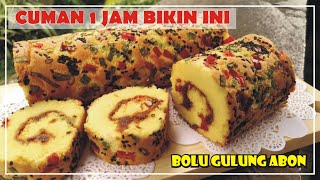 BOLU GULUNG ABON - cara membuat bolu gulung mayonaise