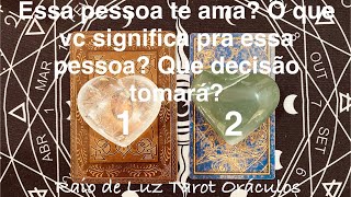 🧙🏻‍♂️Ele(a) te ama? O que vc significa pra ele(a)? Que decisão vai tomar?#tarot✨✨✨✨✨✨