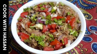 Khara Masala Keema Recipe - Kharey Masale Ka Qeema - Cook With Hassan