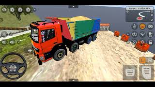 Bharat Benz truck driving offroad in bus simulator Indonesia