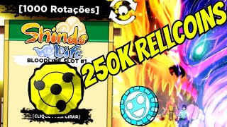 NOVOS CÓDIGOS 1000 SPINS e 250K RELL COINS!! UPDATE 240 no SHINDO LIFE ( FREE GAMEPASS ) Bronzer_BR