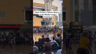 Jason Crowe Jr. knocks down a 3 pointer at the Mamba League Invitational #kobebryant #basketball