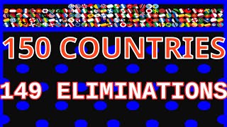 150 COUNTRIES & 149 TIMES ELIMINATION MARBLE RACE