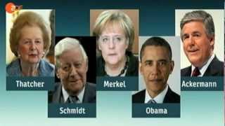 ZDF heute nacht: Bilderberg Thatcher Schmidt Merkel Obama Ackermann [04.06.2012]