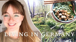 LIVING IN GERMANY VLOG | flea market shopping and haul, vegan recipes & spending time in nature