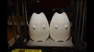 Котик-ночничок 2 напечатанный на 3D принтере Flyingbear P905