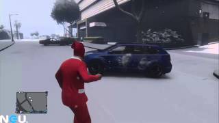 Grand Theft Auto V - Christmas DLC Snowball Gameplay