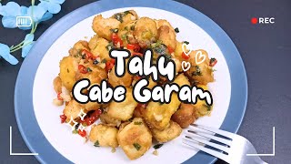 RESEP TAHU CABE GARAM !! LAUK & CAMILAN MURAH RASA BINTANG LIMA ..