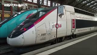 Le TGV du Record du Monde de Vitesse le 2 février 2023 à Marne La Vallée & Lille World Fastest train