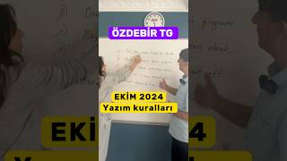 ÖZDEBİR Türkiye geneli 2024 Ekim YKS denemesi yazım kuralları sorusu ￼ #özdebir