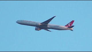 Boeing 777-3F2(ER) авиакомпании Turkish Airlines [TC-JJE] отходит от Внуково (VKO/UUWW) 27.06.2024