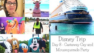 2021 Disney Dream Cruise: Castaway Cay Bike Rides & Snorkeling, Mousequerade Party, and Disembarking