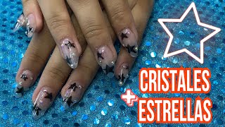 Como pegar cristales + estrellas