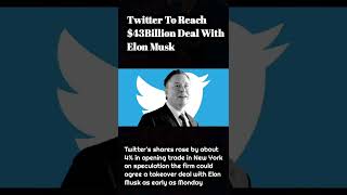 Elon Musk Acquires Twitter #BreakingNews #ElonMusk #TwitterSold #Twitter