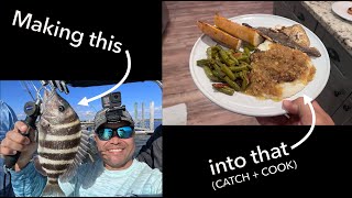 Making an Awesome Fish Dinner! (CATCH + COOK)