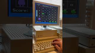 Playing Number Munchers on an Apple II GS #retrocomputing #retrogaming #apple #asmr