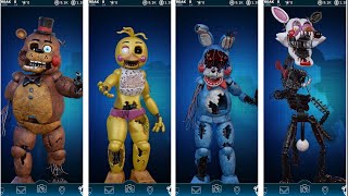 FNAF AR Withered toy animatronics workshop animations