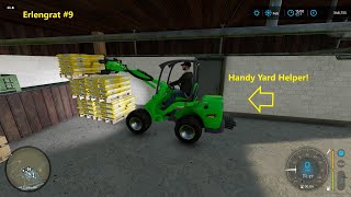 FS22 | Lots of Loader Work! Pallet Handling! Silage Selling! | ERLENGRAT #9 | Alpine Dairy Farm