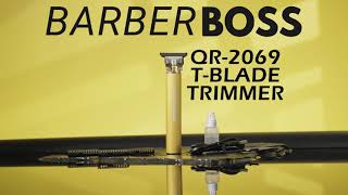 BarberBoss QR-2069 Precision T-Blade Beard & Hair Trimmer – USB Charging