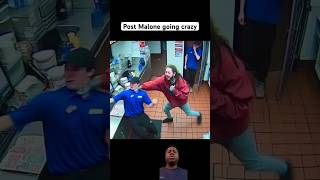 Post Malone PUNCHES Dominos worker over unfinished PIZZA. 🍕 #viral #funny #shorts