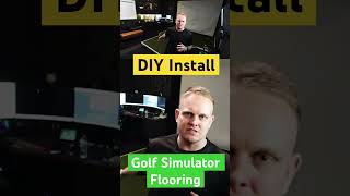 Golf Simulator Flooring DIY #golf #gspro #golfsimulator