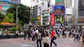 Shibuya Crossing Tokyo, Japan - Skrzyżowanie Shibuya w Tokio - 14.05.2016