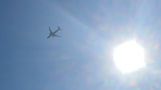 JFK International Airport Twinjets Departing Over Atlantic Beach