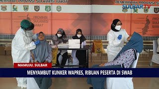 MENYAMBUT KUNJUNGAN KERJA WAPRES MA'RUF AMIN, RIBUAN PESERTA DI SWAB