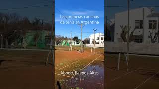 Lawn Tenis Club Abbott. Las primeras canchas de tenis en Argentina. #tenis  #pueblosdebuenosaires