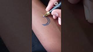 Chand tara Tattoo desing moon star tattoo #shorts