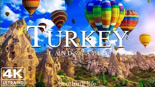 FLYING OVER TURKEY  (4K UHD) - Relaxing Music Along With Beautiful Nature Videos