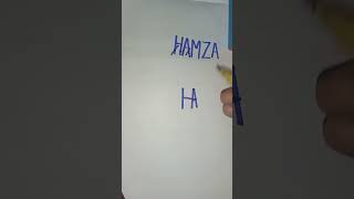 HAMZA name logo comment your name #edit #art