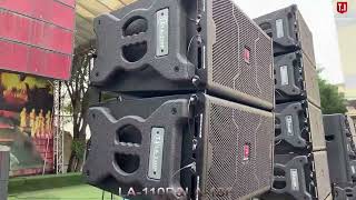 LA110 P sound system testing video in T.I Audio